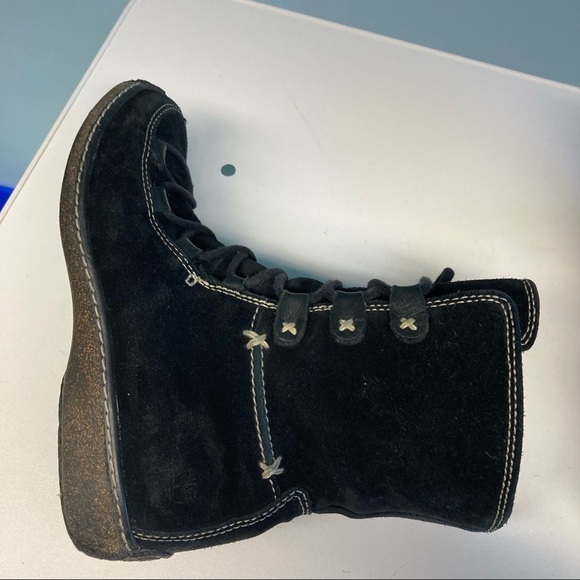 TIMBERLAND Sz 7 Suede Sherpa Lined  Lace-up Comfort Boots - Picture 8 of 15